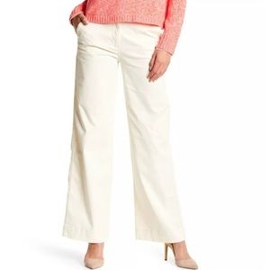 J Crew Wide Leg Chino Cream Pants NWT